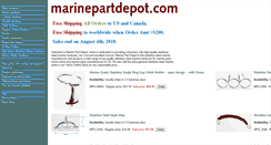 Desktop Screenshot of marinepartdepot.com