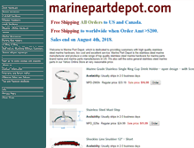 Tablet Screenshot of marinepartdepot.com